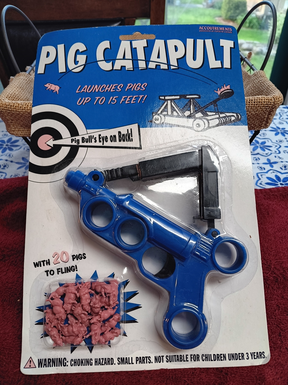 Pig Catapult Launcher Toy - Blue -